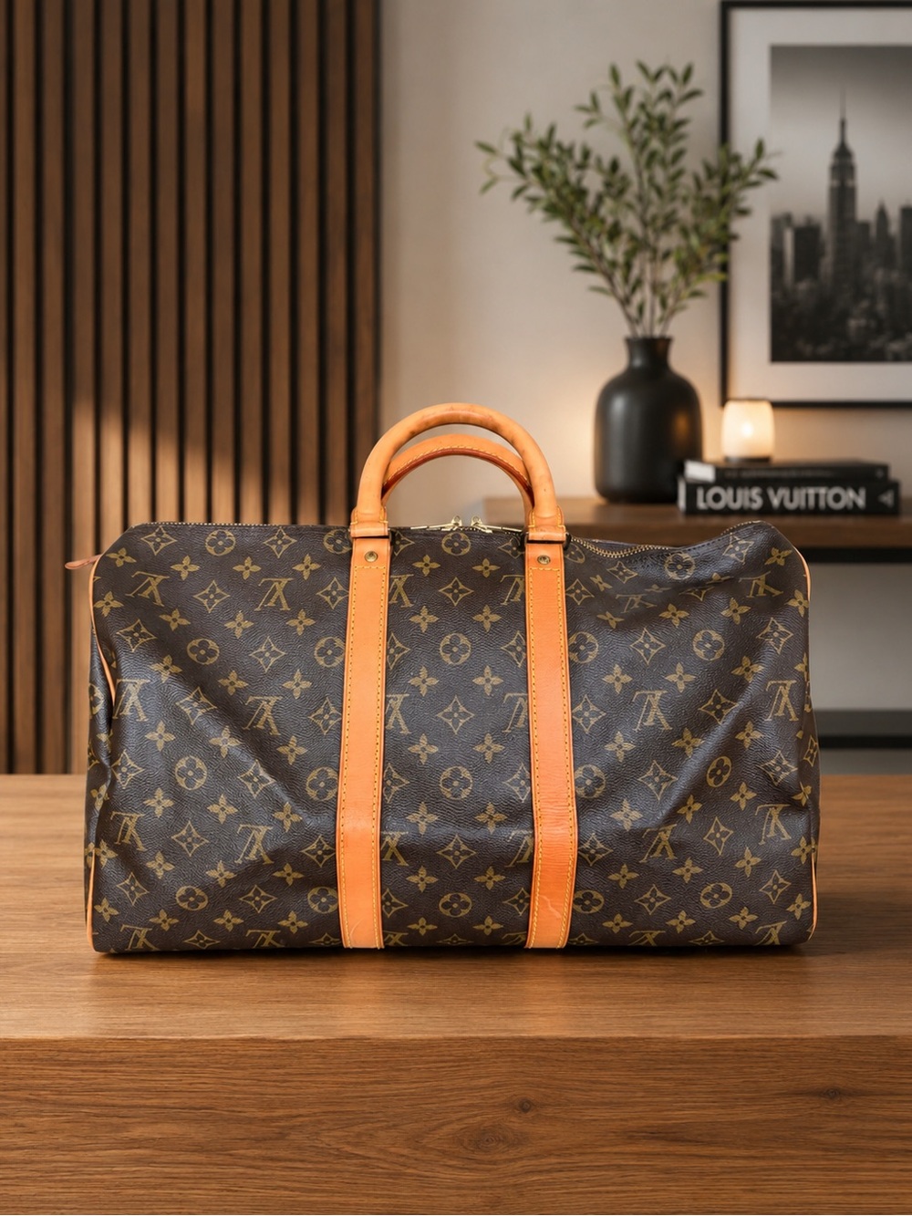 LOUIS VUITTON Authentic Monogram Keepall 45
